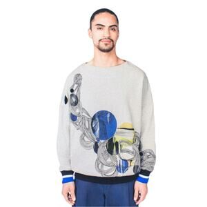 NWOT FURI SPORT X TFP Sweatshirt S/M Multi French-Terry-Lined “Find Your Fantom”